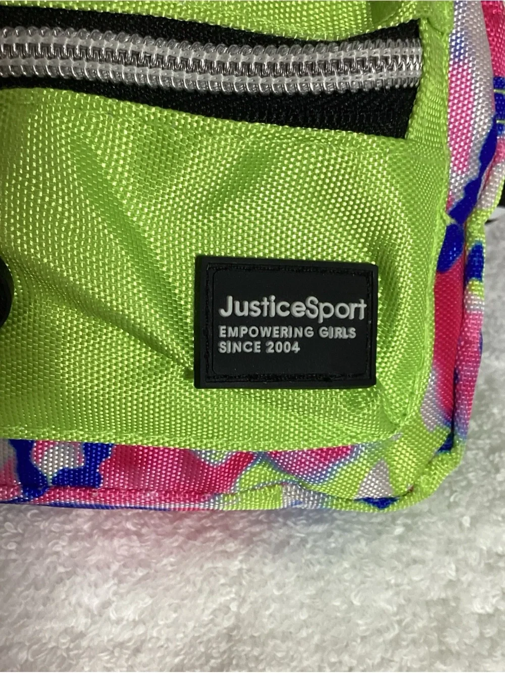 Justice Sport XS Pet Tiedye Nylon Wastebag Dispensing Harness Backpack EUC